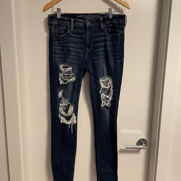 American Eagle Size 10 Super Stretch Denim - Picture 1 of 5